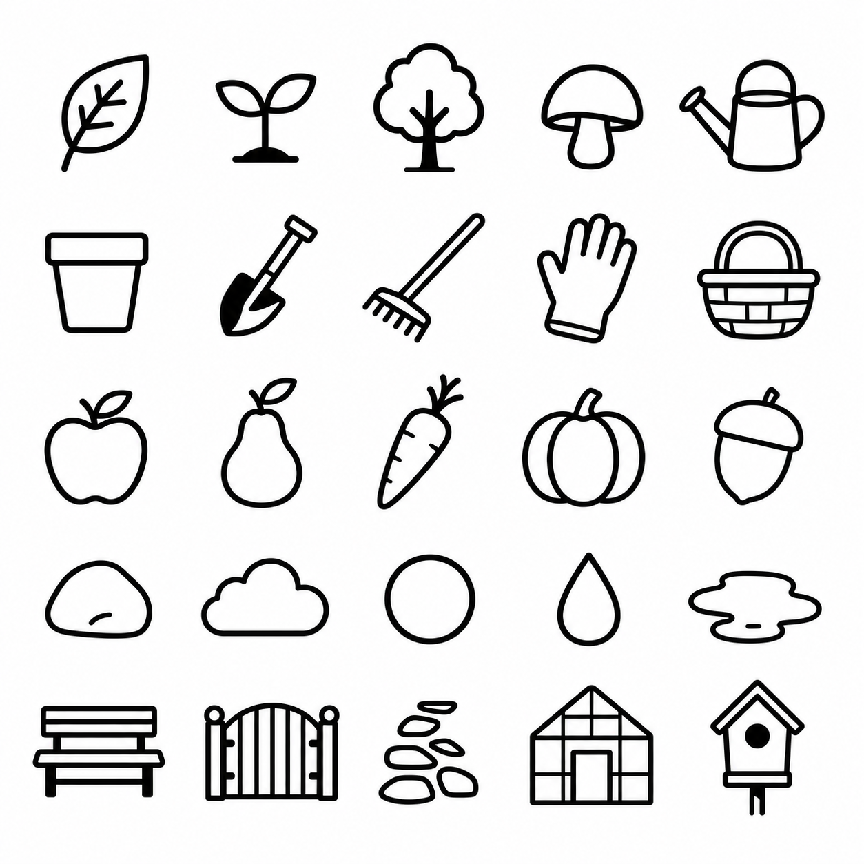 Consecutive black-and-white styleboard 01 garden