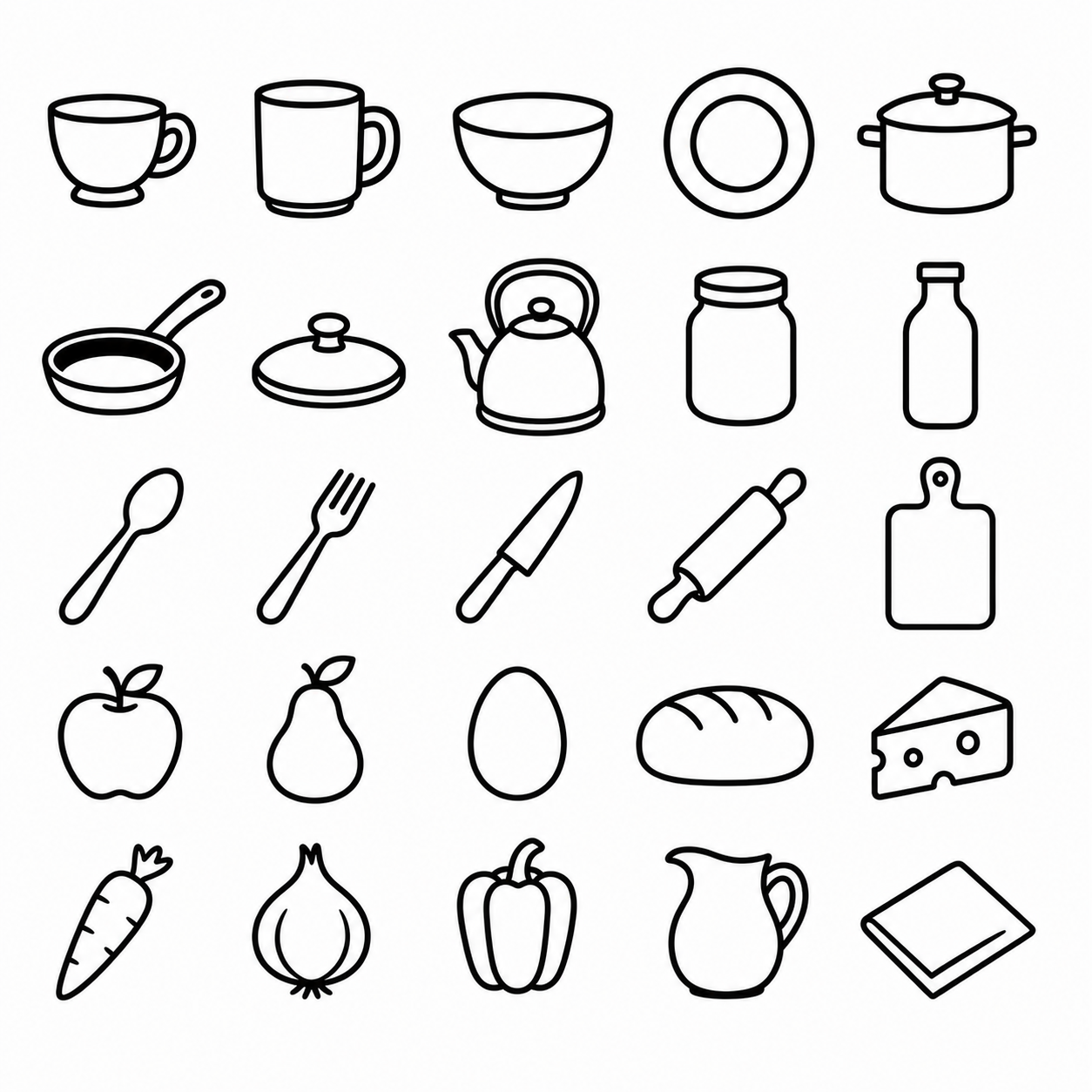 Consecutive black-and-white styleboard 02 kitchen