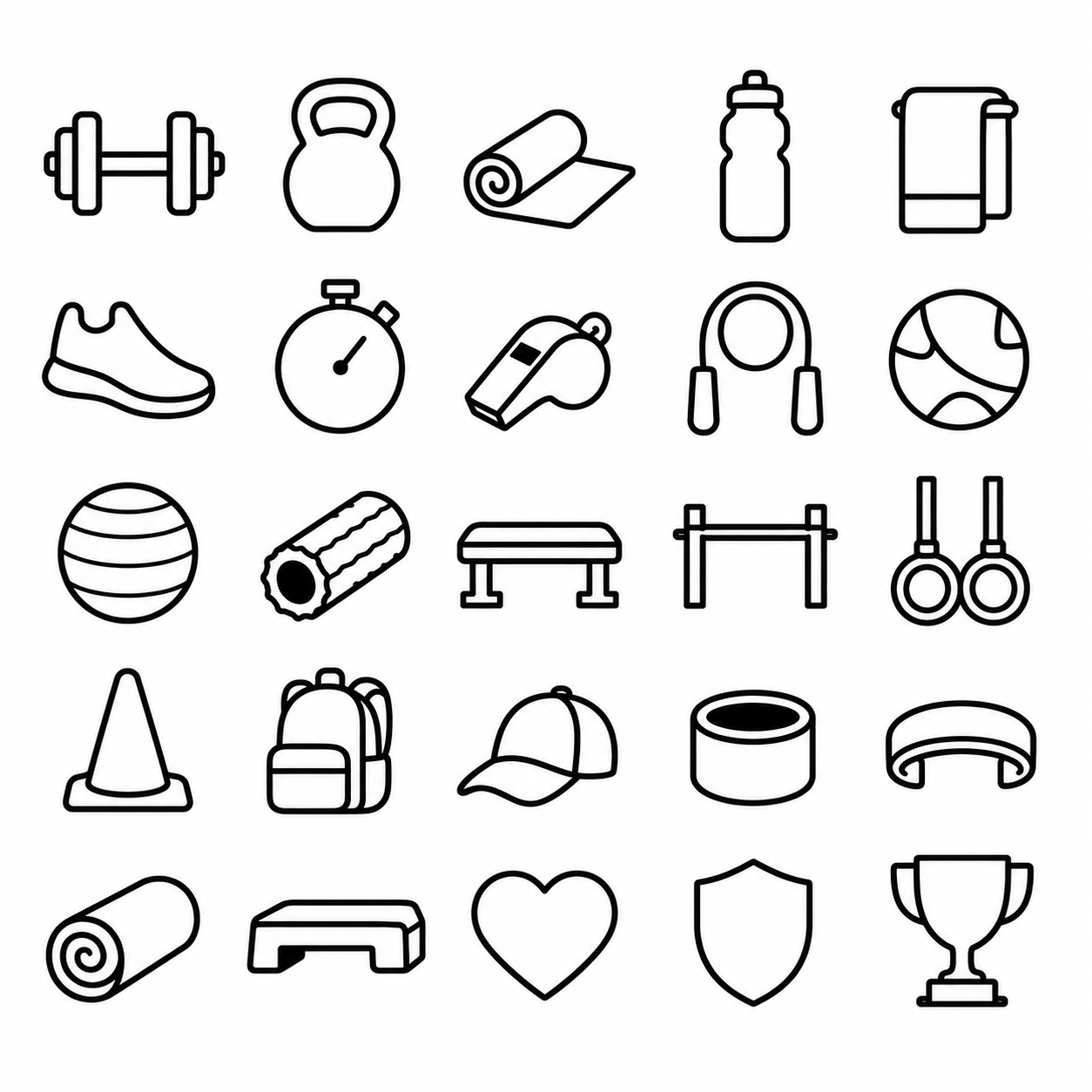 Consecutive black-and-white styleboard 04 fitness